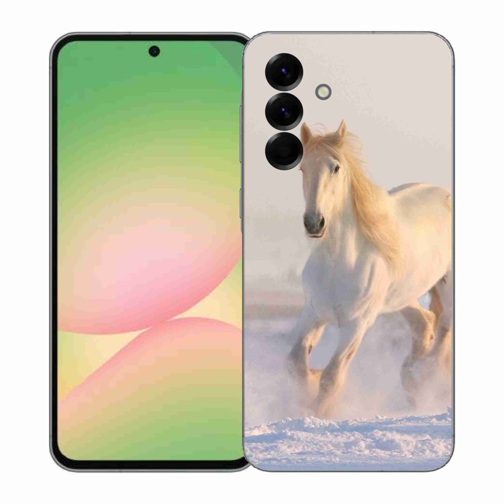 Zselés borítás mmCase Samsung Galaxy A57 5G - ló a hóban