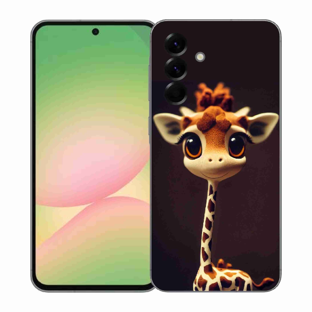 Zselés borítás mmCase Samsung Galaxy A57 5G - kis zsiráfhoz