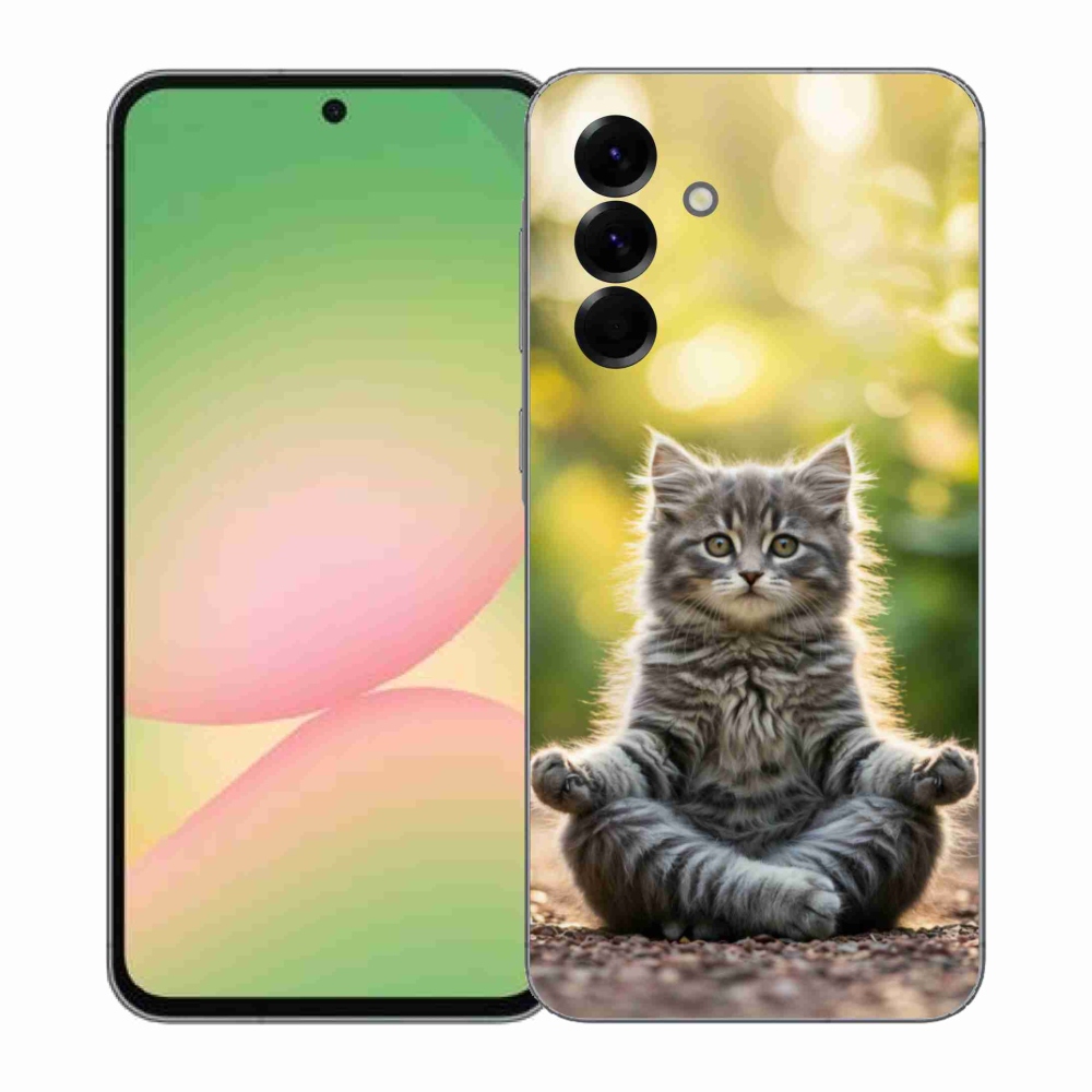 Gél borítás mmCase Samsung Galaxy A57 5G - meditáló cica