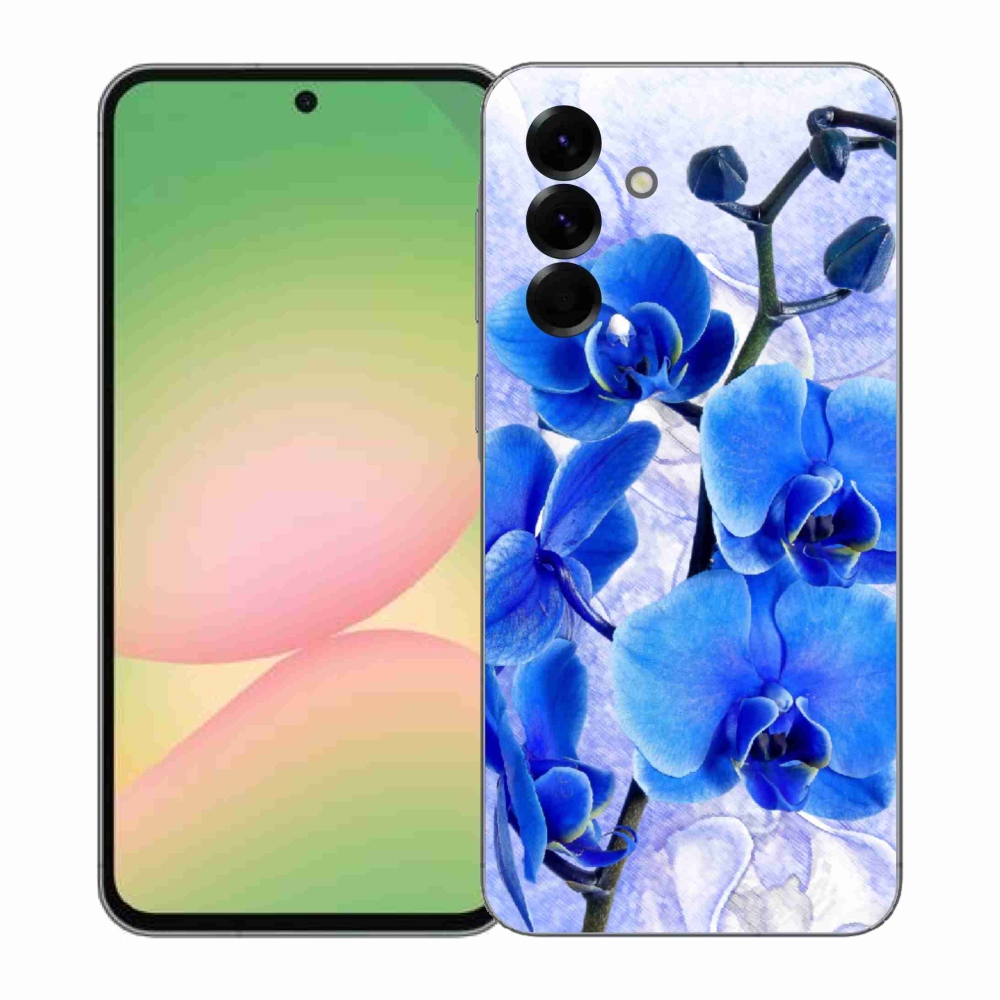 Gél védőhuzat mmCase Samsung Galaxy A57 5G - kék virágok