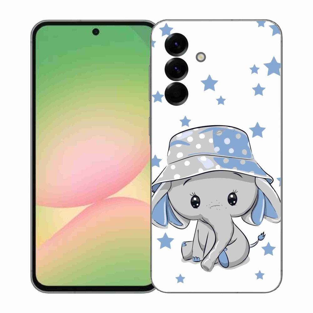 Zselés borítás mmCase Samsung Galaxy A57 5G - kék elefánthoz