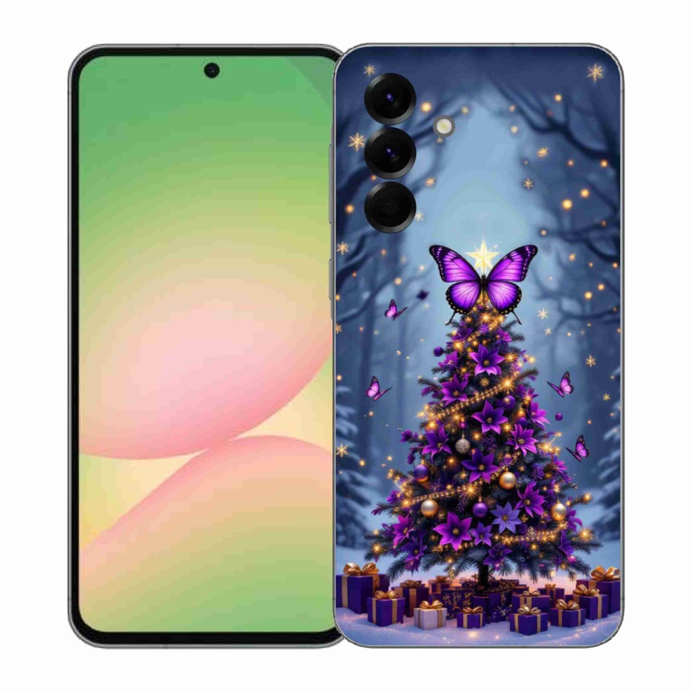 Gél borítás mmCase Samsung Galaxy A57 5G - pillangó karácsonyfa