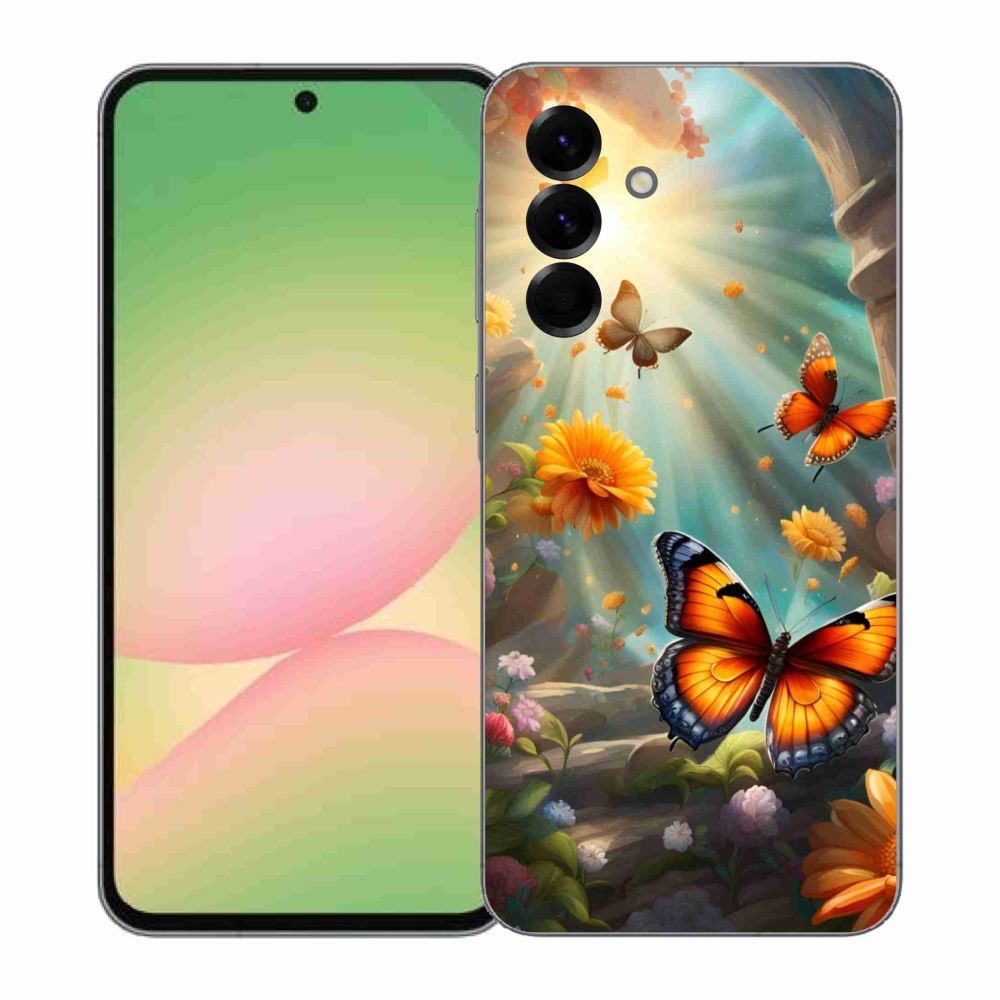 Gél borítás mmCase Samsung Galaxy A57 5G - pillangókert 2