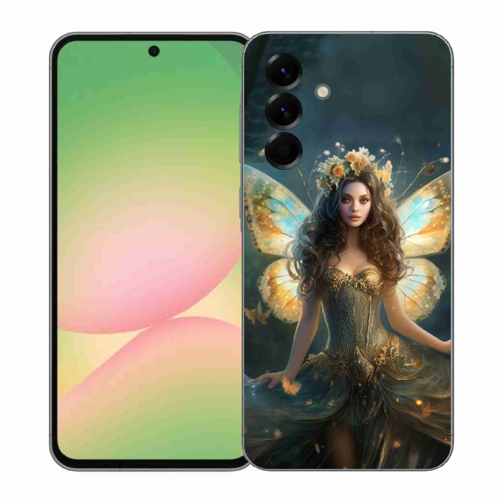 Gél borítás mmCase Samsung Galaxy A57 5G - pillangó nőhöz