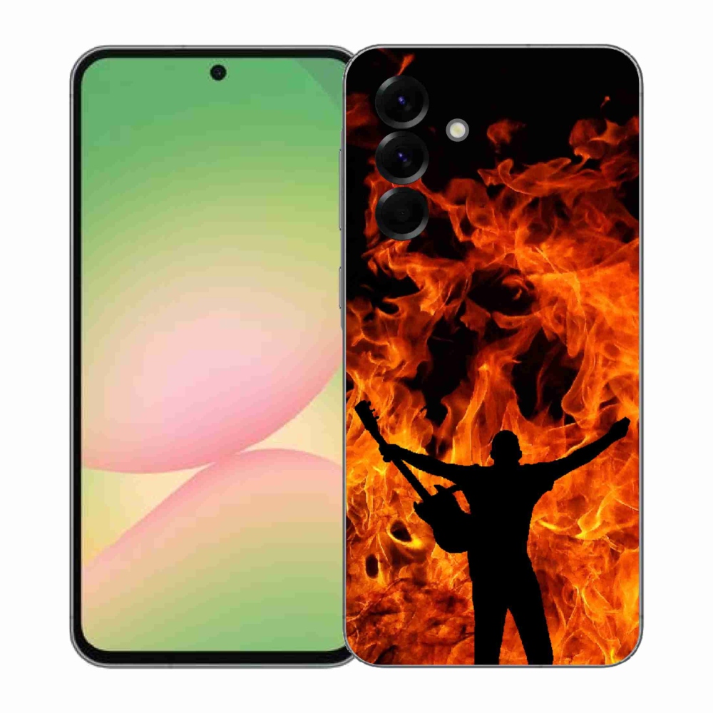 Gél borítás mmCase Samsung Galaxy A57 5G - zenész és tűz