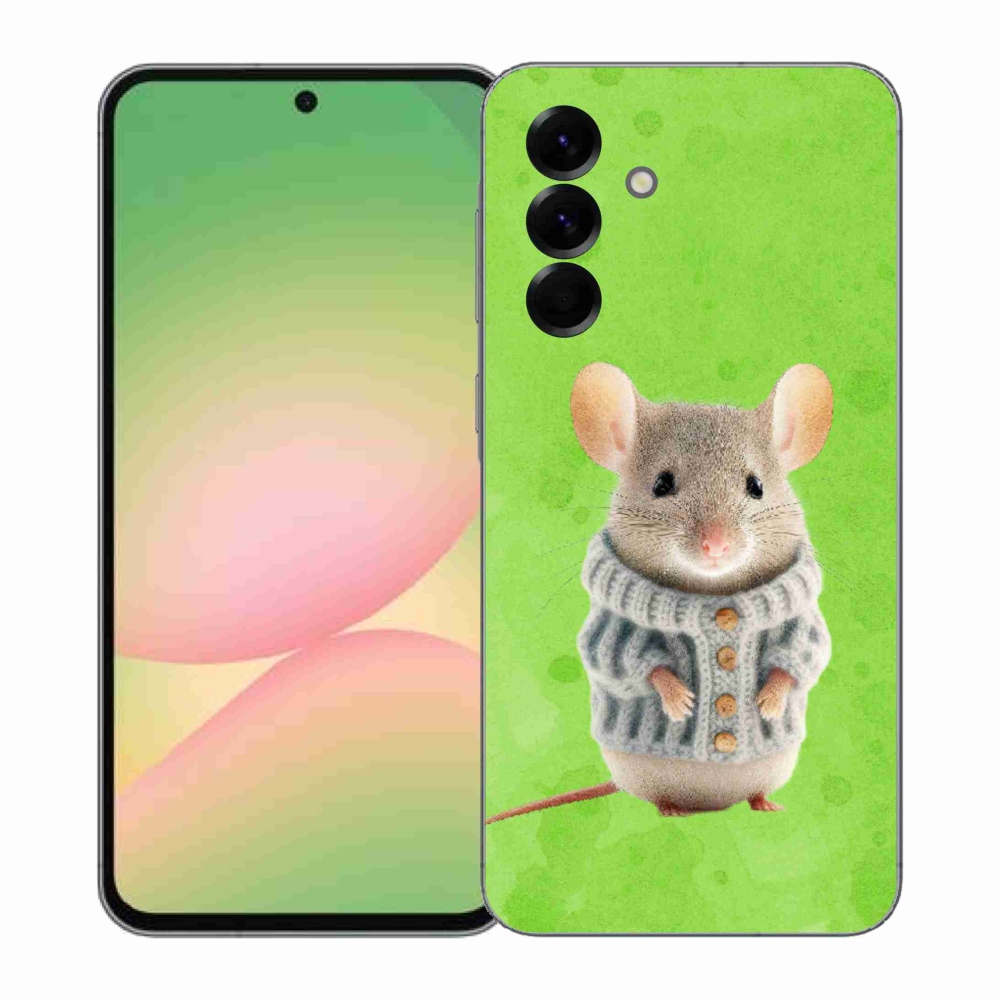 Zselés borítás mmCase Samsung Galaxy A57 5G - egér pulóverben