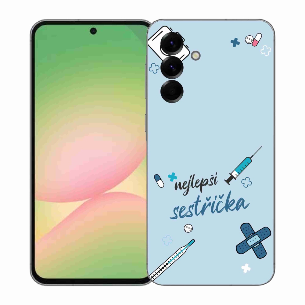 Gél borító mmCase Samsung Galaxy A57 5G - legjobb kishúg kék háttérrel