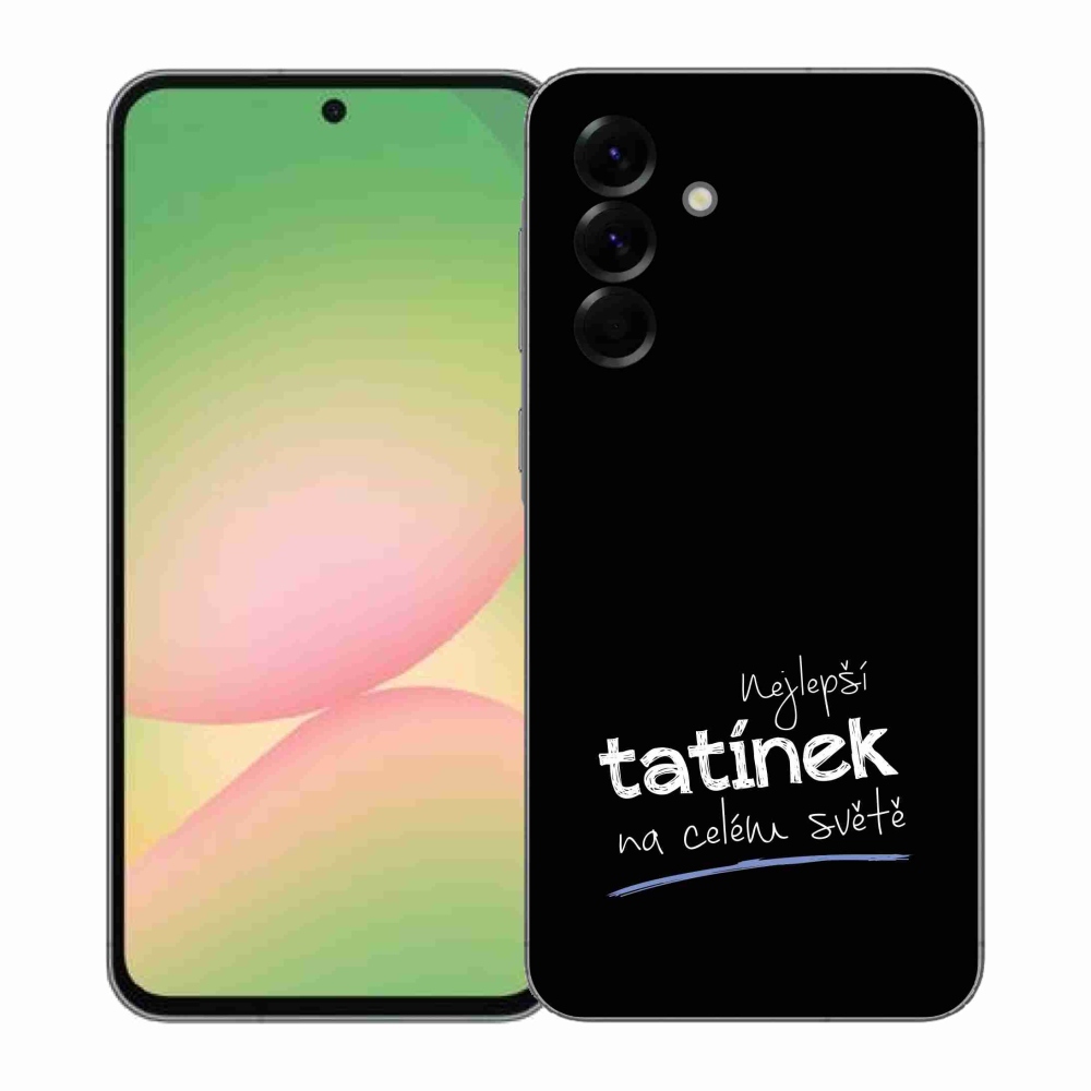 Gél borító mmCase Samsung Galaxy A57 5G - legjobb apuci 4 fekete háttérrel