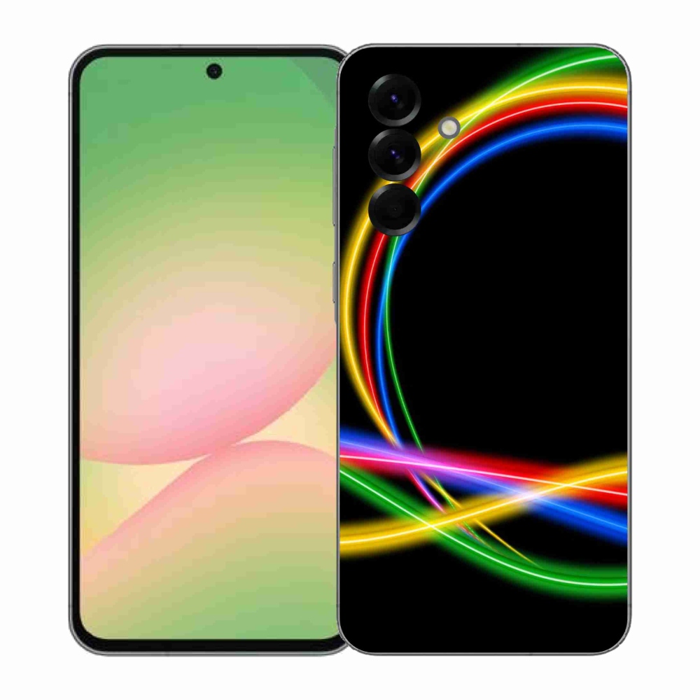 Zselés borítás mmCase Samsung Galaxy A57 5G - neon körökhöz