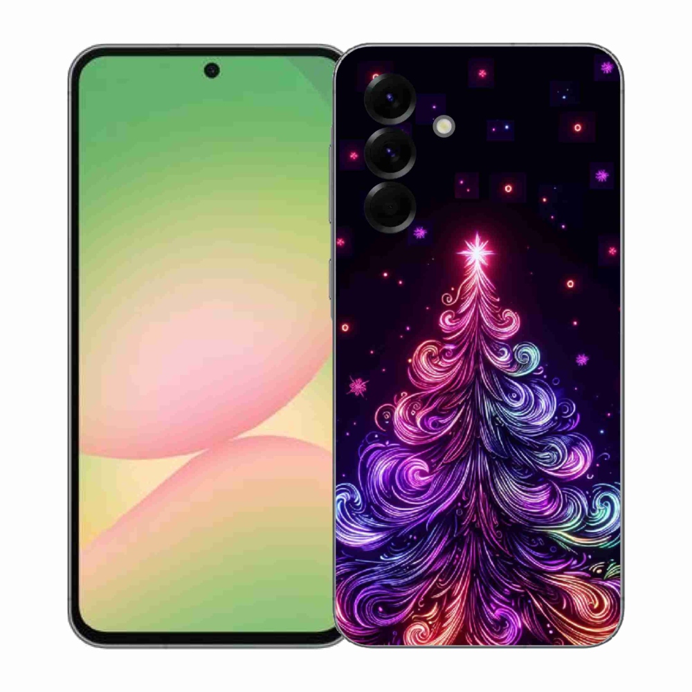 Gél borítás mmCase Samsung Galaxy A57 5G - neon karácsonyfa 1