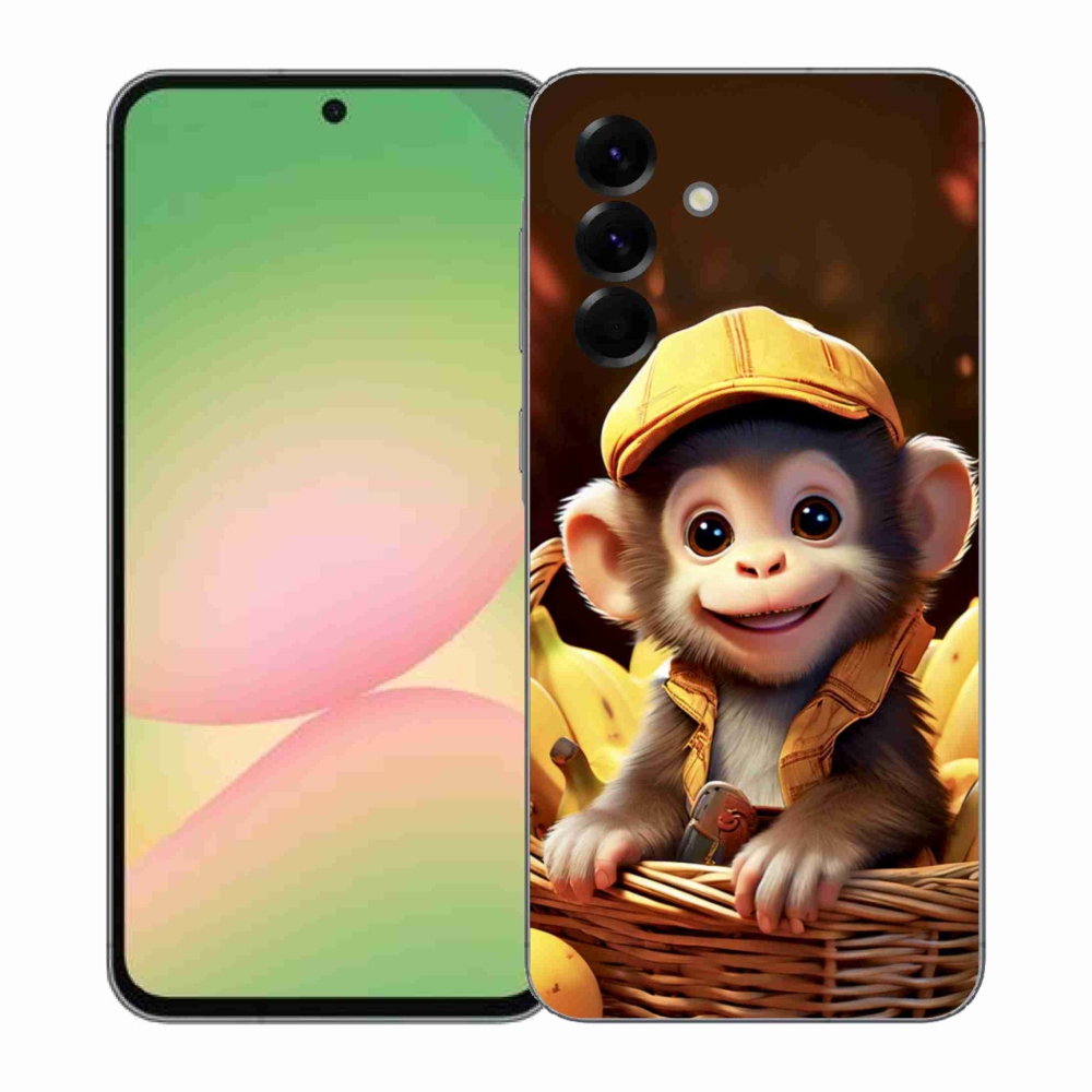 Zselés borítás mmCase Samsung Galaxy A57 5G - majom a kosárban