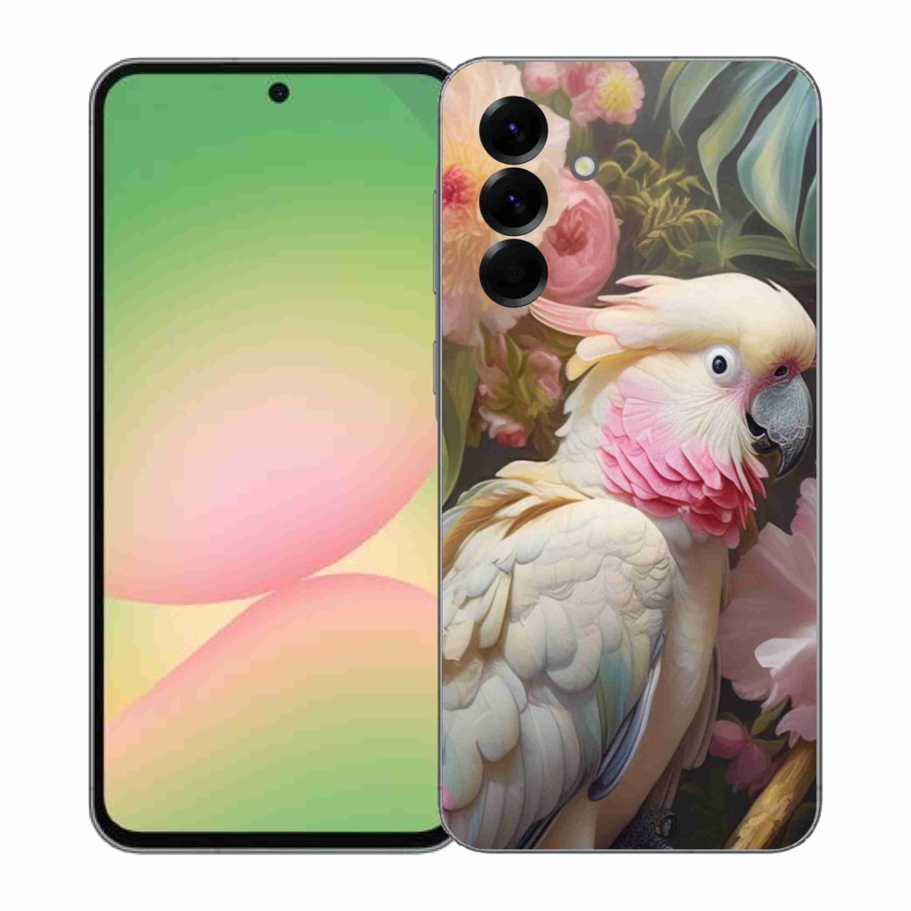 Zselés borítás mmCase Samsung Galaxy A57 5G - papagáj kakadu rózsaszín 2