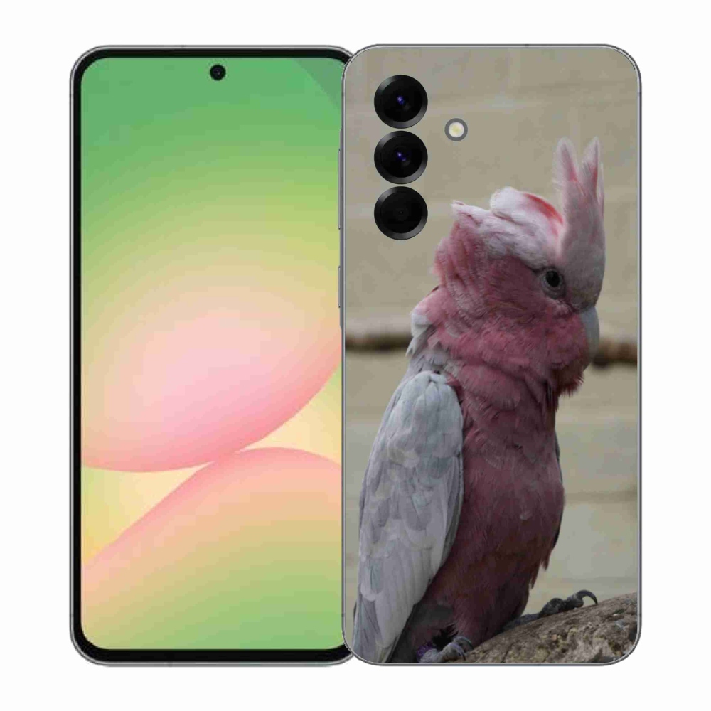 Zselés borítás mmCase Samsung Galaxy A57 5G - papagáj kakadu rózsaszínű