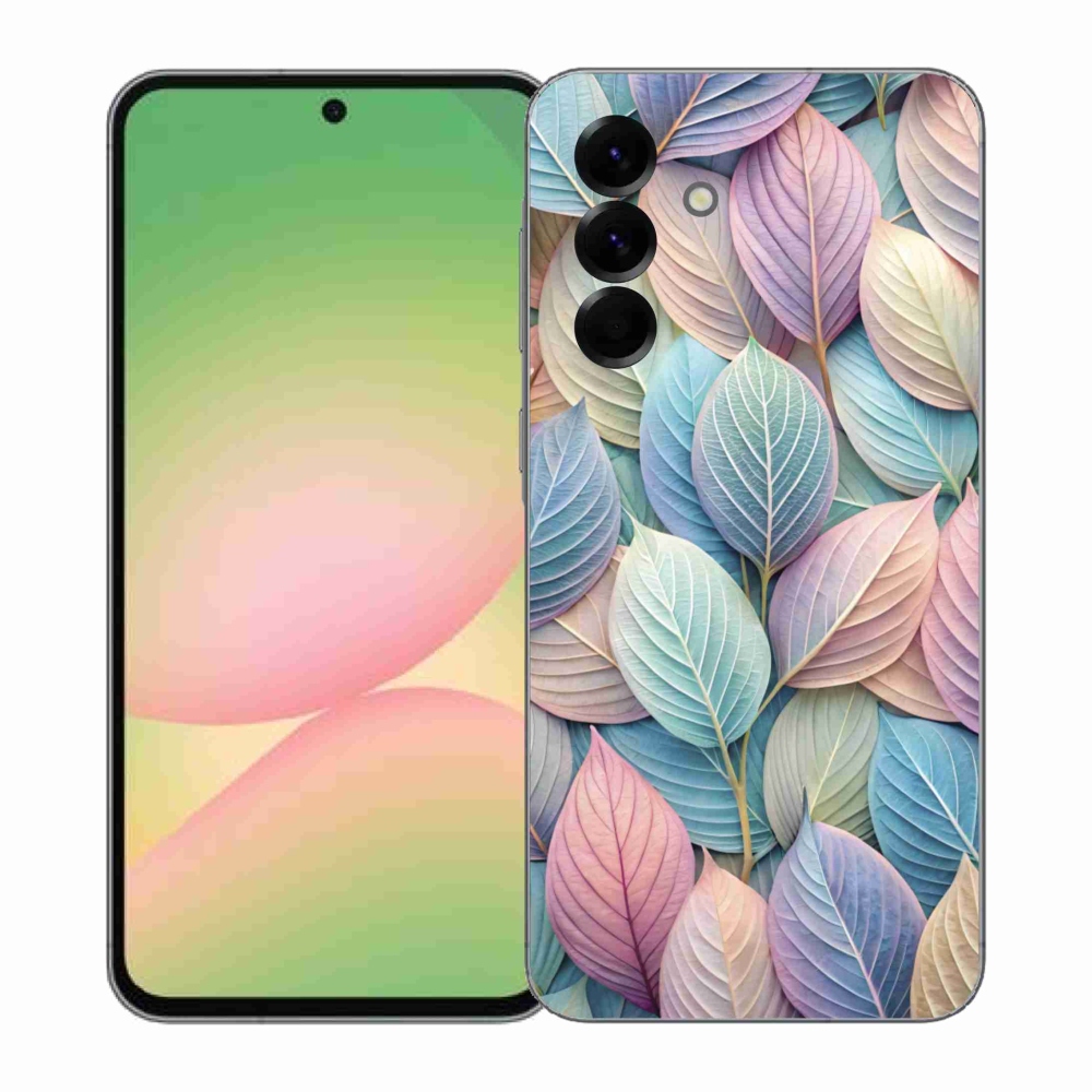 Zselés borítás mmCase Samsung Galaxy A57 5G - pasztell levelek