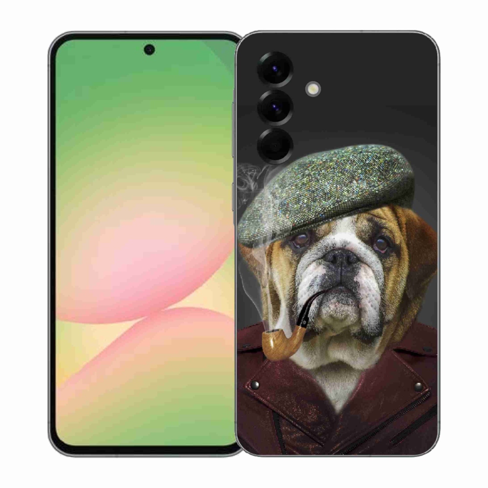 Gél borítás mmCase Samsung Galaxy A57 5G - kutya csővel