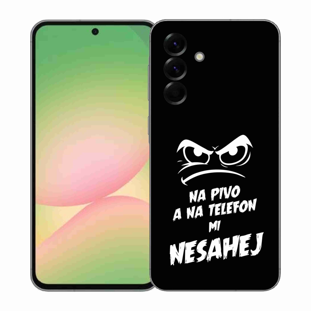 Gél borítás mmCase Samsung Galaxy A57 5G - sör motívum 2 fekete háttérrel