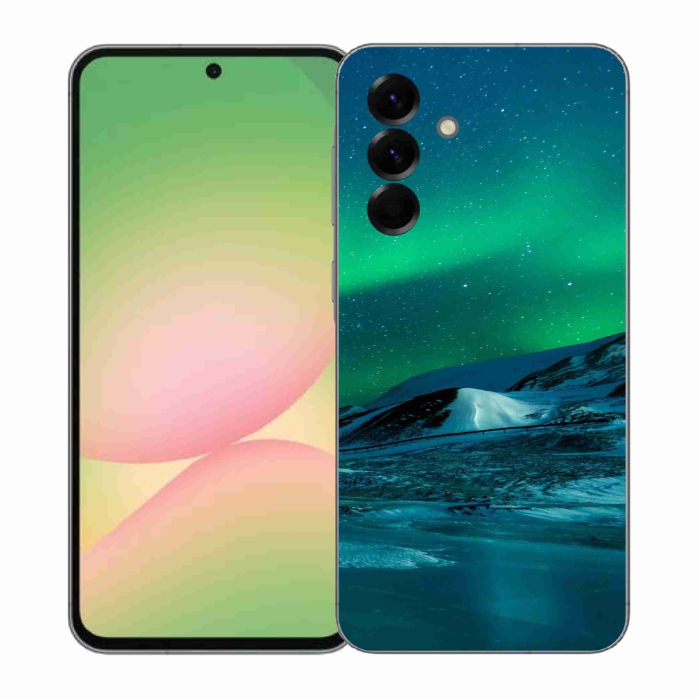 Gél borítás mmCase Samsung Galaxy A57 5G - sarki fény - borealisz