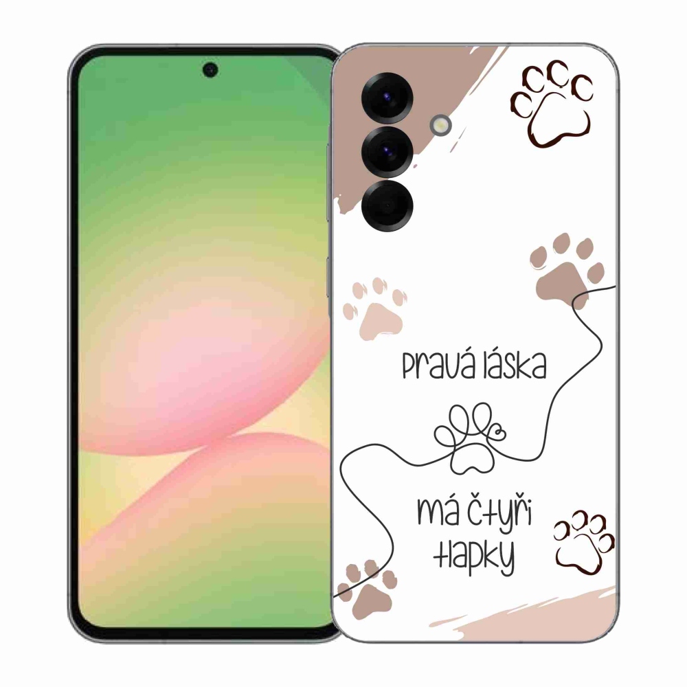 Gél borítás mmCase Samsung Galaxy A57 5G - kutya motívum 1 fehér háttér