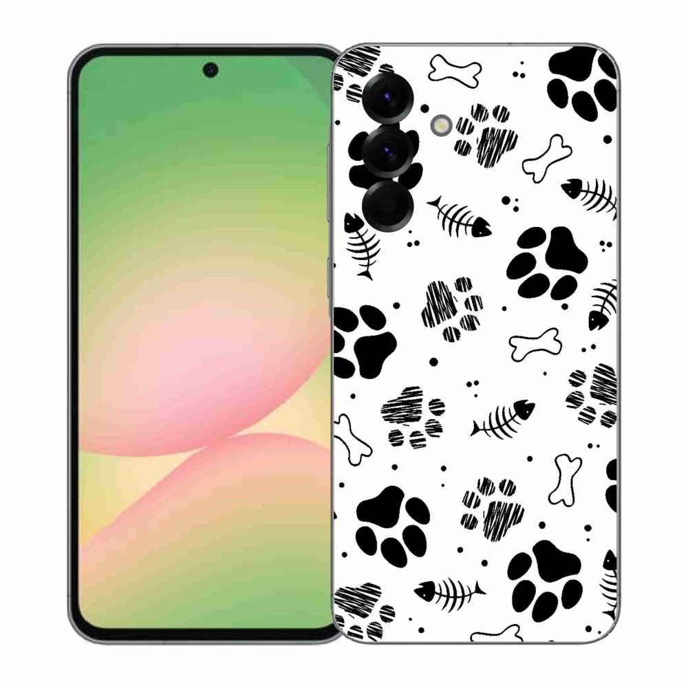 Zselés borítás mmCase Samsung Galaxy A57 5G - kutyamancsok 1