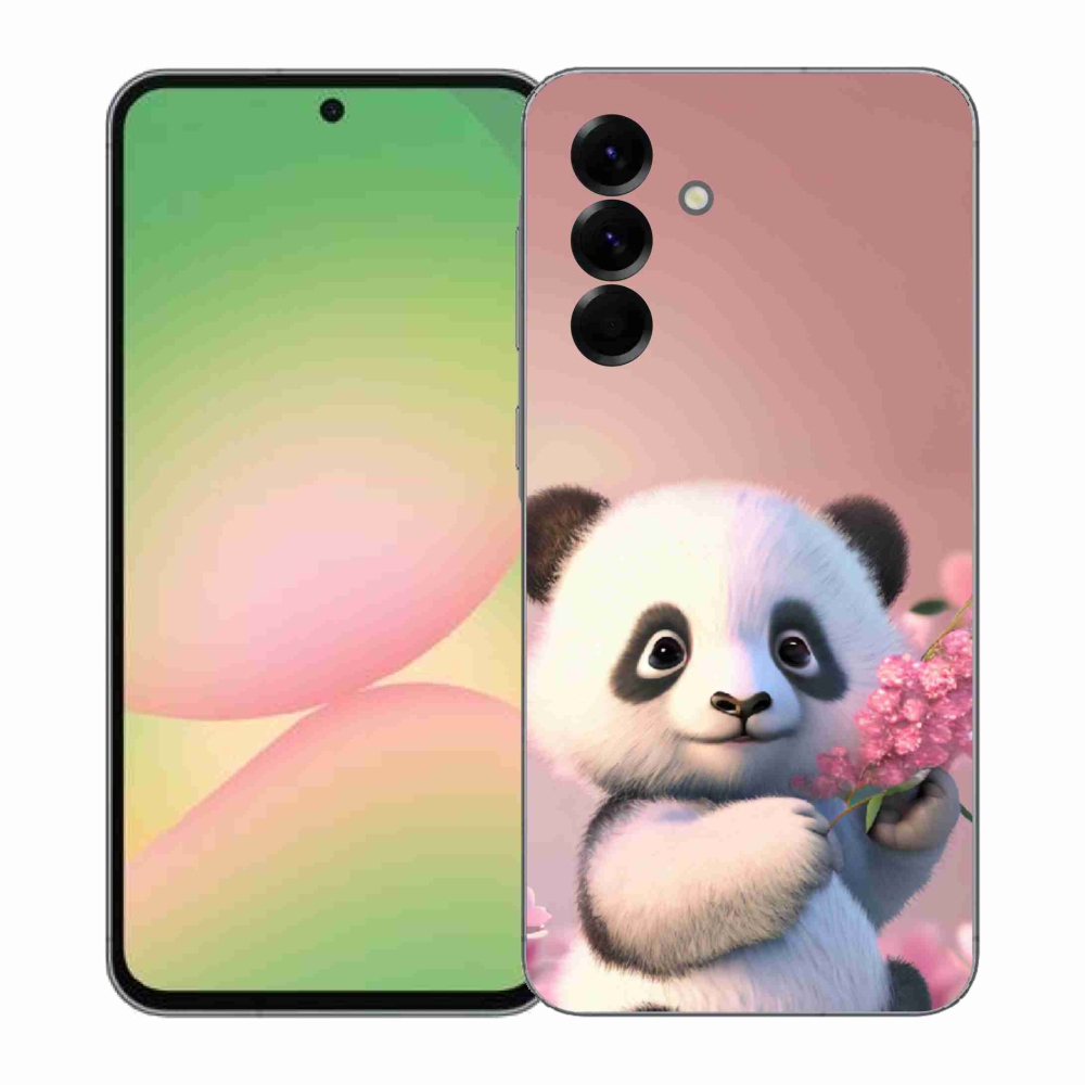 Gél borítás mmCase Samsung Galaxy A57 5G - aranyos panda - Samsung Galaxy A57 5G számára