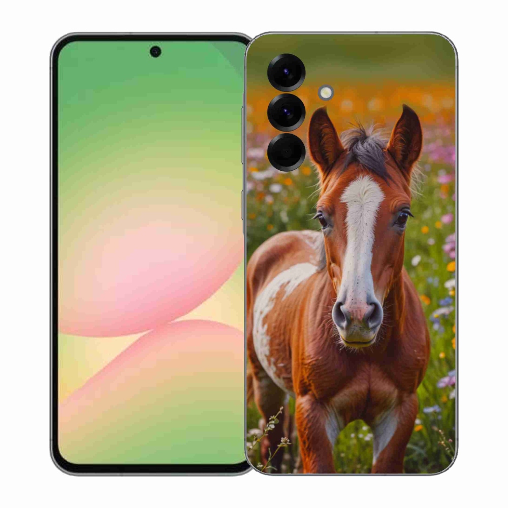 Gél borítás mmCase Samsung Galaxy A57 5G - aranyos csikóhoz