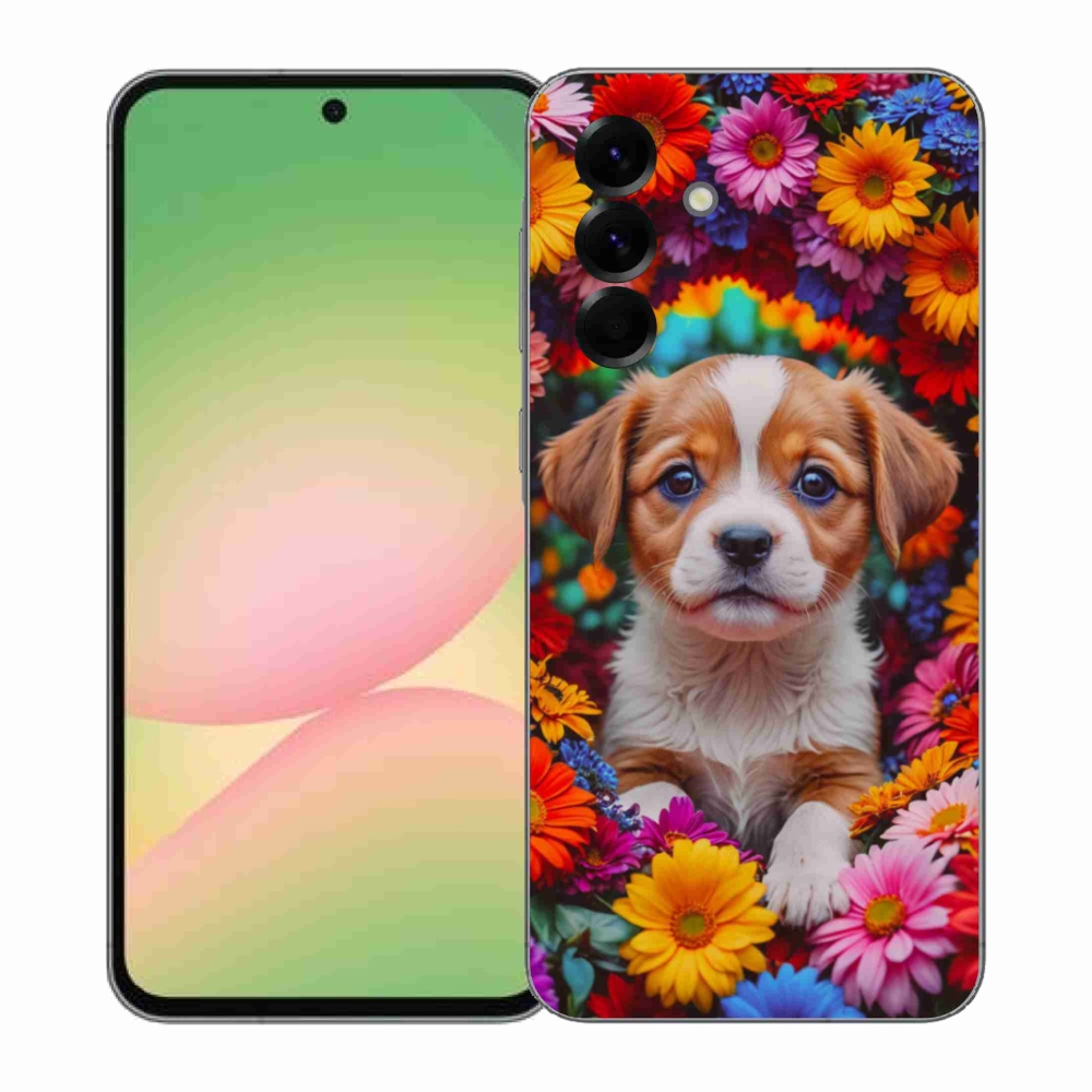 Gél borítás mmCase Samsung Galaxy A57 5G - aranyos kiskutya