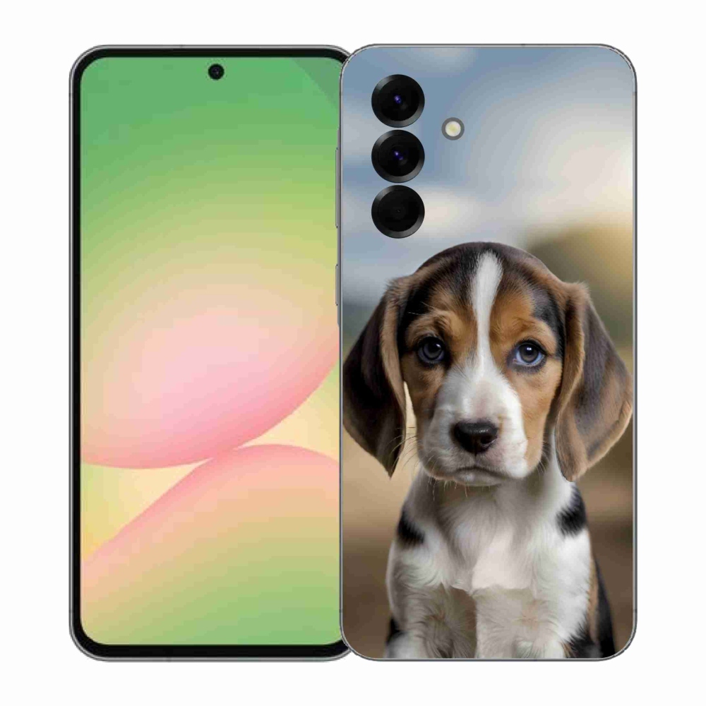Gél borítás mmCase Samsung Galaxy A57 5G - aranyos beagle - Samsung Galaxy A57 5G számára