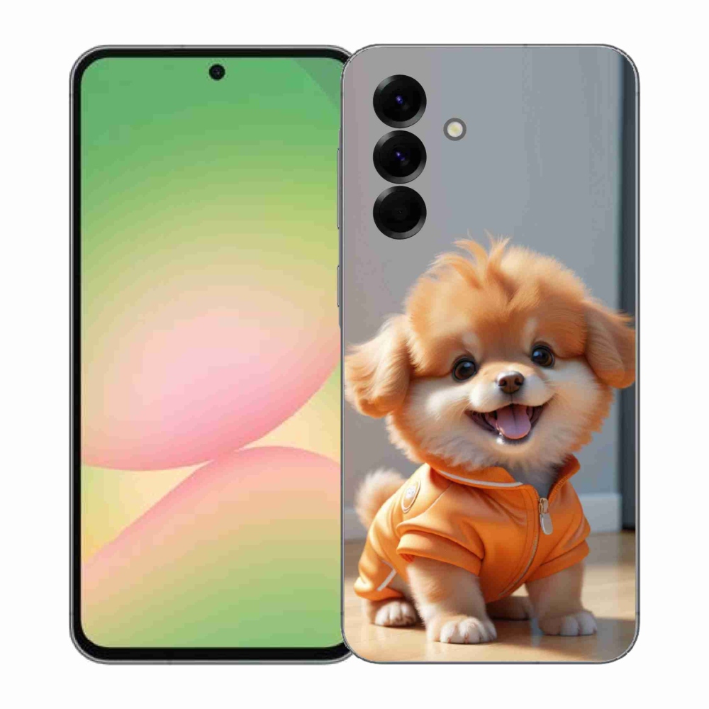 Zselés borítás mmCase Samsung Galaxy A57 5G - aranyos pomerániai pulóverben