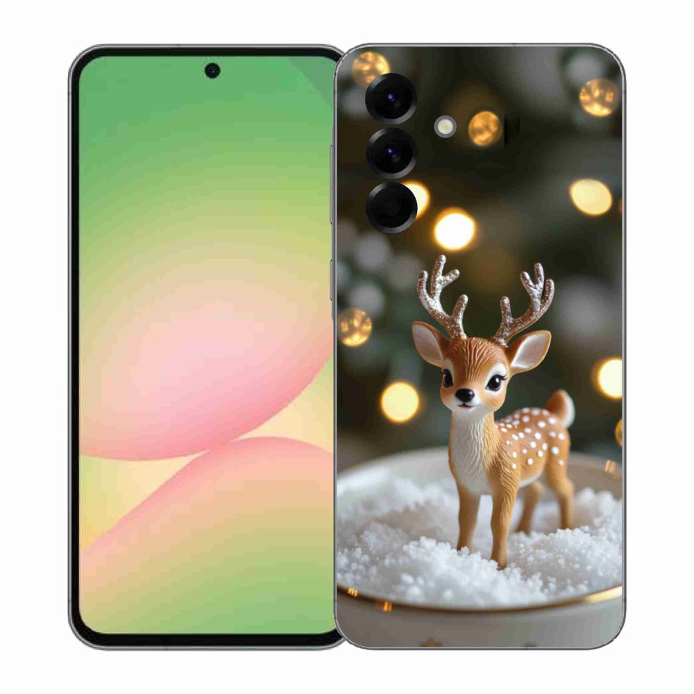 Gél borító mmCase Samsung Galaxy A57 5G - aranyos karácsonyi szarvasok