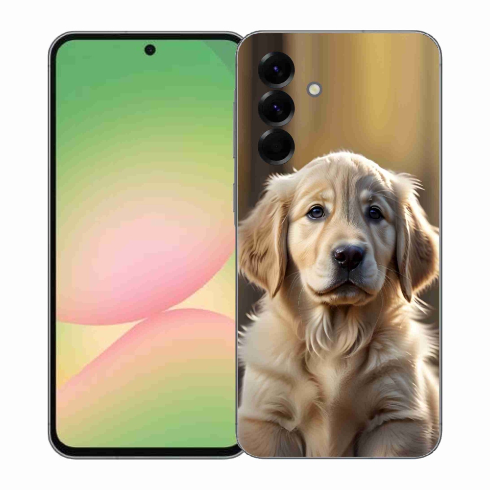 Gél borítás mmCase Samsung Galaxy A57 5G - aranyos arany retrieverhez