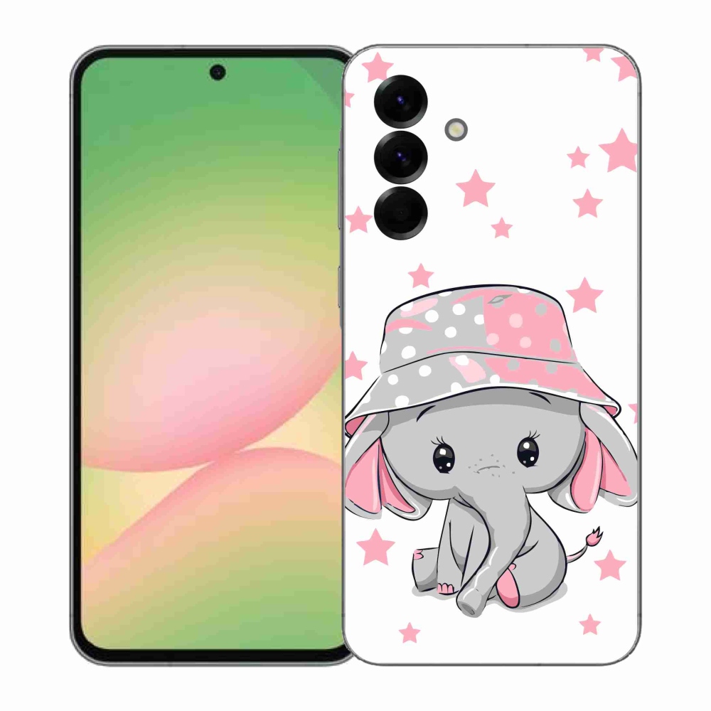 Zselés borítás mmCase Samsung Galaxy A57 5G - rózsaszín elefánthoz