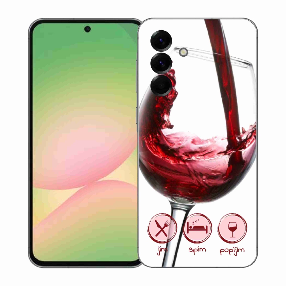 Zselés borítás mmCase Samsung Galaxy A57 5G - borospohár piros