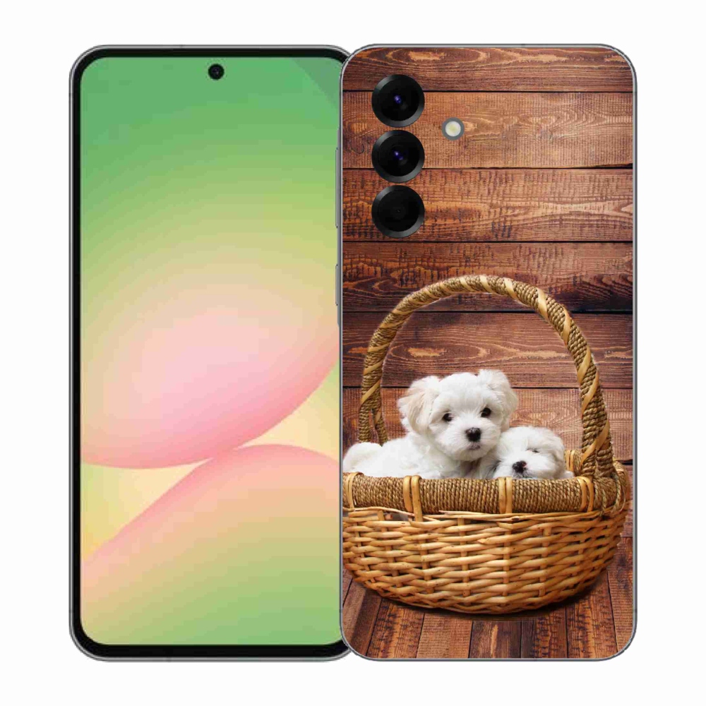 Zselés borítás mmCase Samsung Galaxy A57 5G - kölyökkutyákhoz