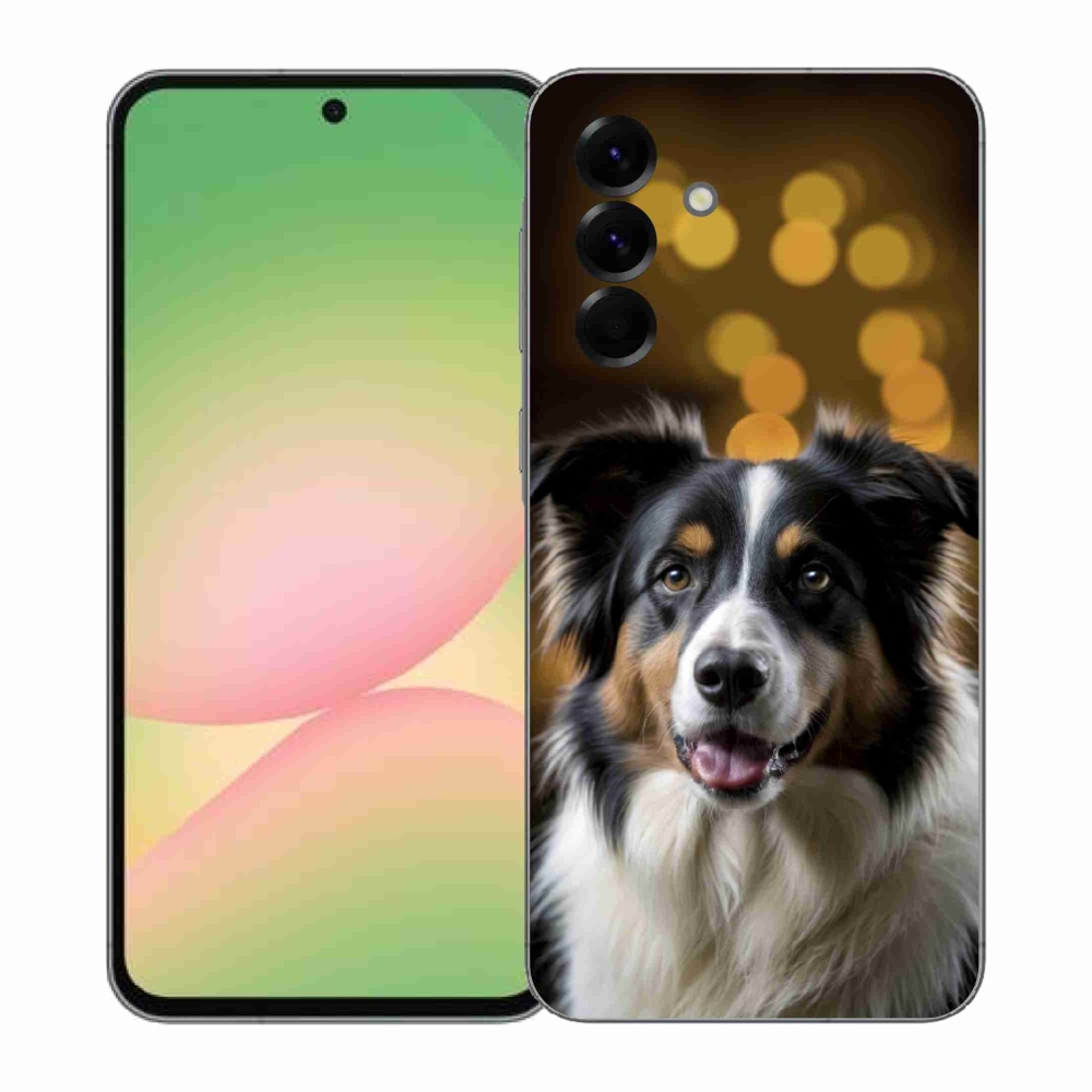 Gél borítás mmCase Samsung Galaxy A57 5G - mosolygós ausztrál juhászkutya számára
