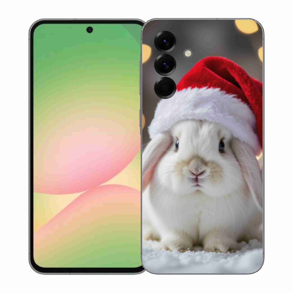 Gél borítás mmCase Samsung Galaxy A57 5G - karácsonyi nyuszi