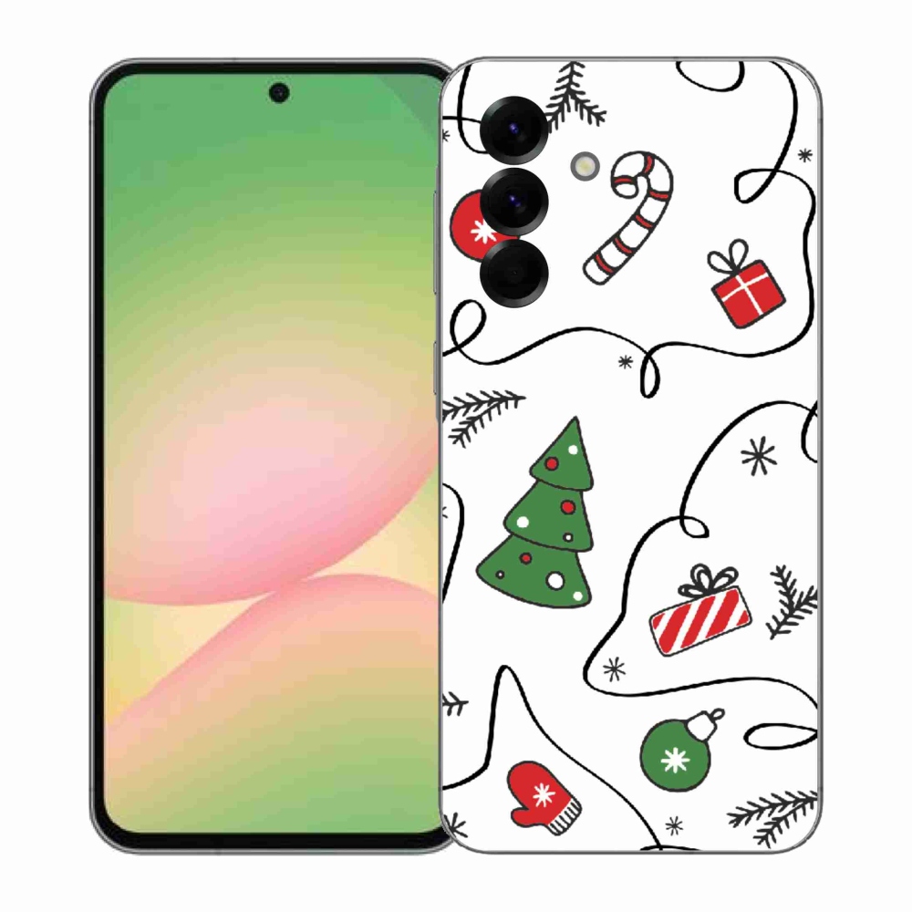 Gél borítás mmCase Samsung Galaxy A57 5G - Karácsonyi motívumok