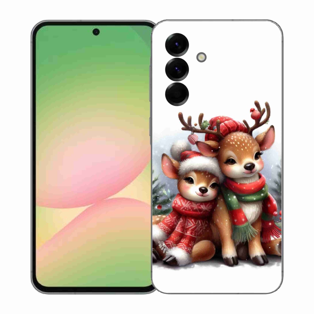 Zselés borítás mmCase Samsung Galaxy A57 5G - karácsonyi rénszarvashoz