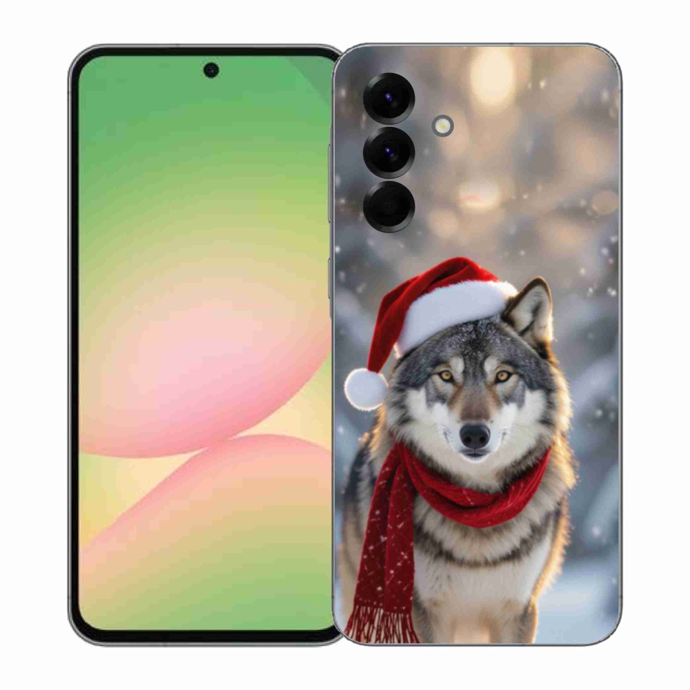 Gél borítás mmCase Samsung Galaxy A57 5G - Karácsonyi farkas
