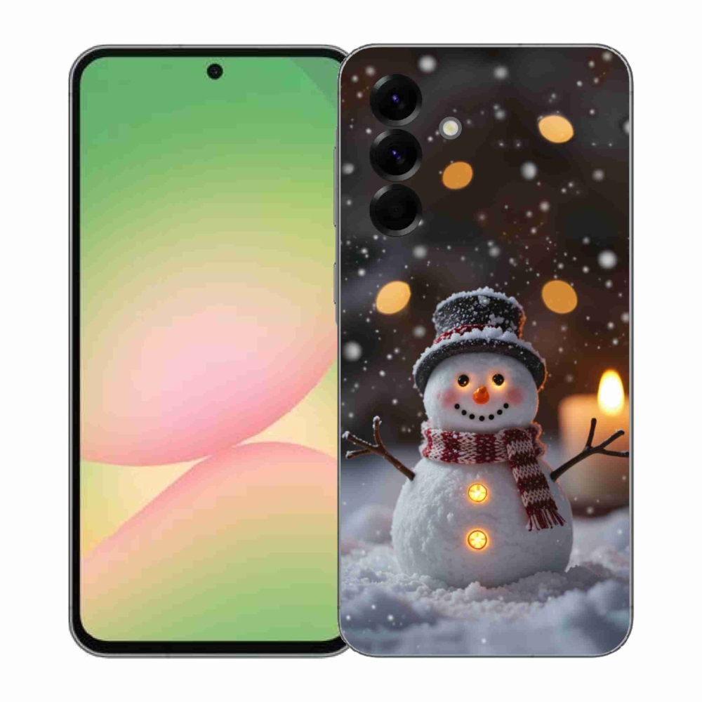 Gél borítás mmCase Samsung Galaxy A57 5G - vidám hóemberhez