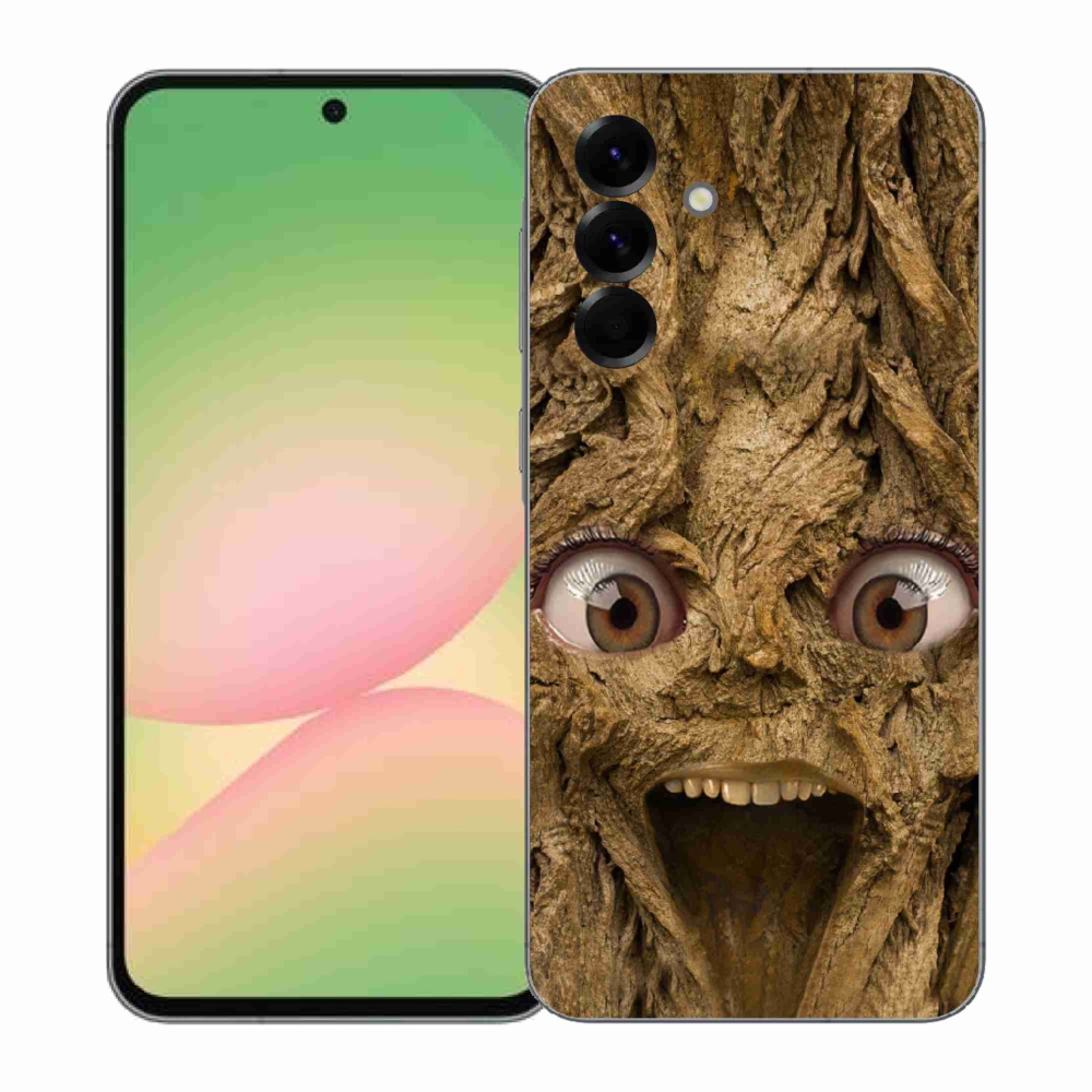 Gél borító mmCase Samsung Galaxy A57 5G - vidám fa szemekkel