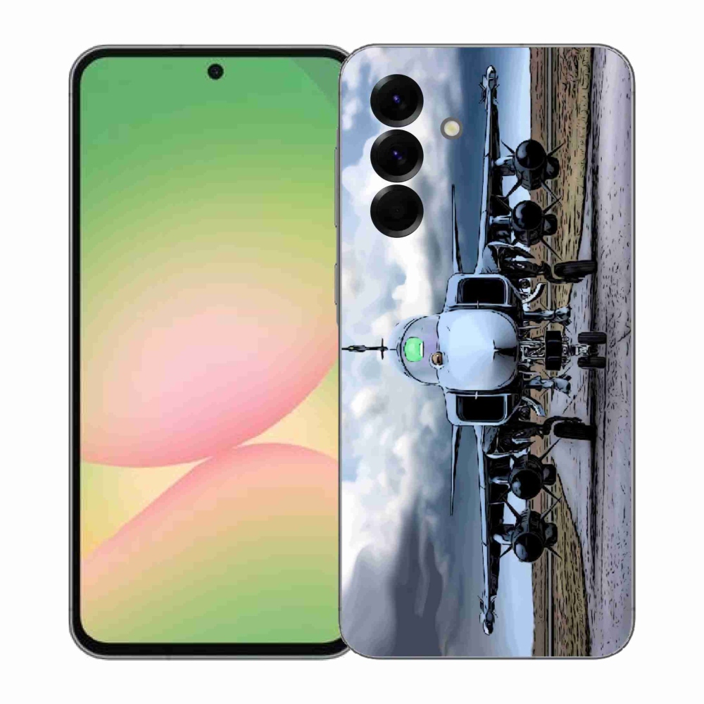 Gél borító mmCase Samsung Galaxy A57 5G - katonai repülőgépekhez