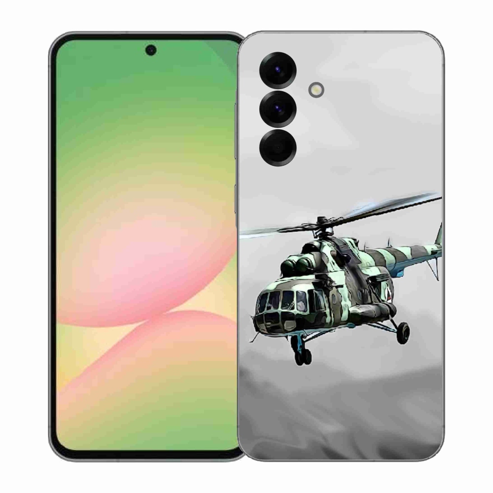 Gél borító mmCase Samsung Galaxy A57 5G - katonai helikopterhez