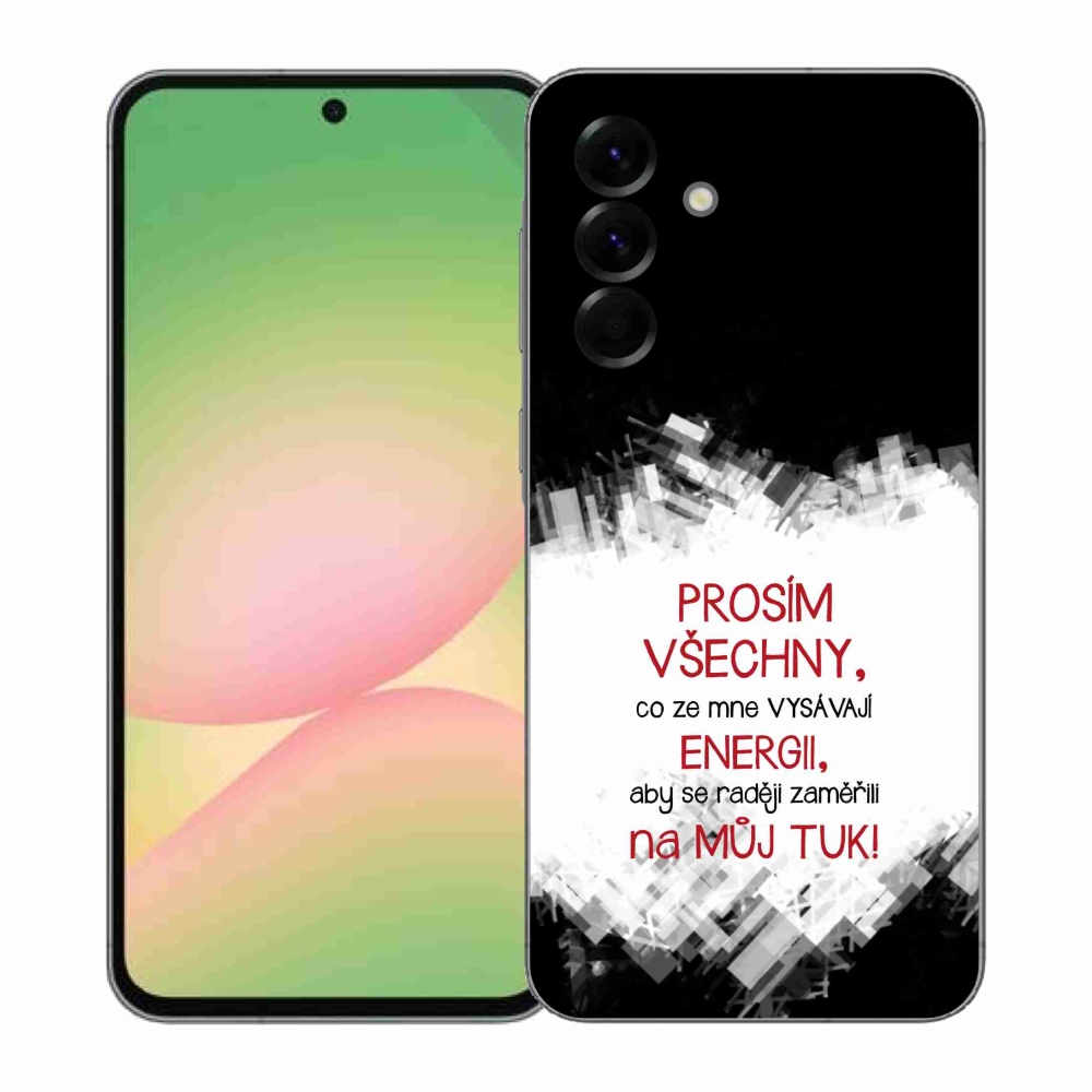 Gél borító mmCase Samsung Galaxy A57 5G - vicces szöveg 1 piros