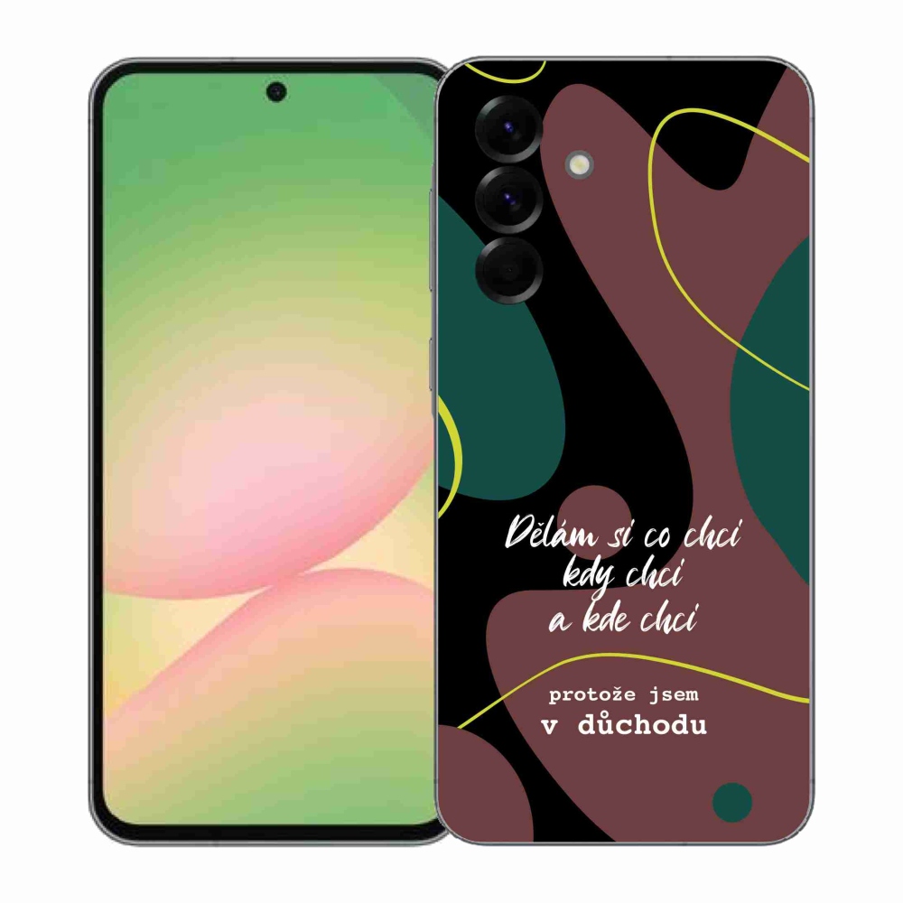 Gél borító mmCase Samsung Galaxy A57 5G - vicces szöveg 10 fekete háttér