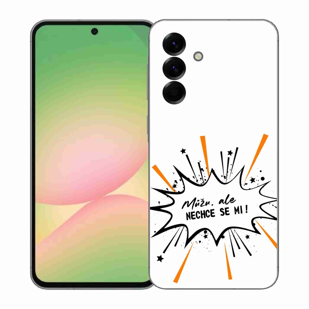 Gél borító mmCase Samsung Galaxy A57 5G - vicces szöveg 11 fehér háttér