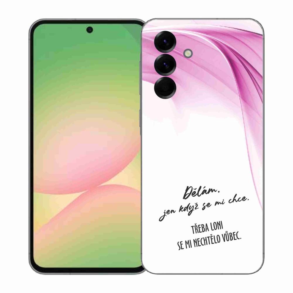 Gél borító mmCase Samsung Galaxy A57 5G - vicces szöveg 12 fehér háttér