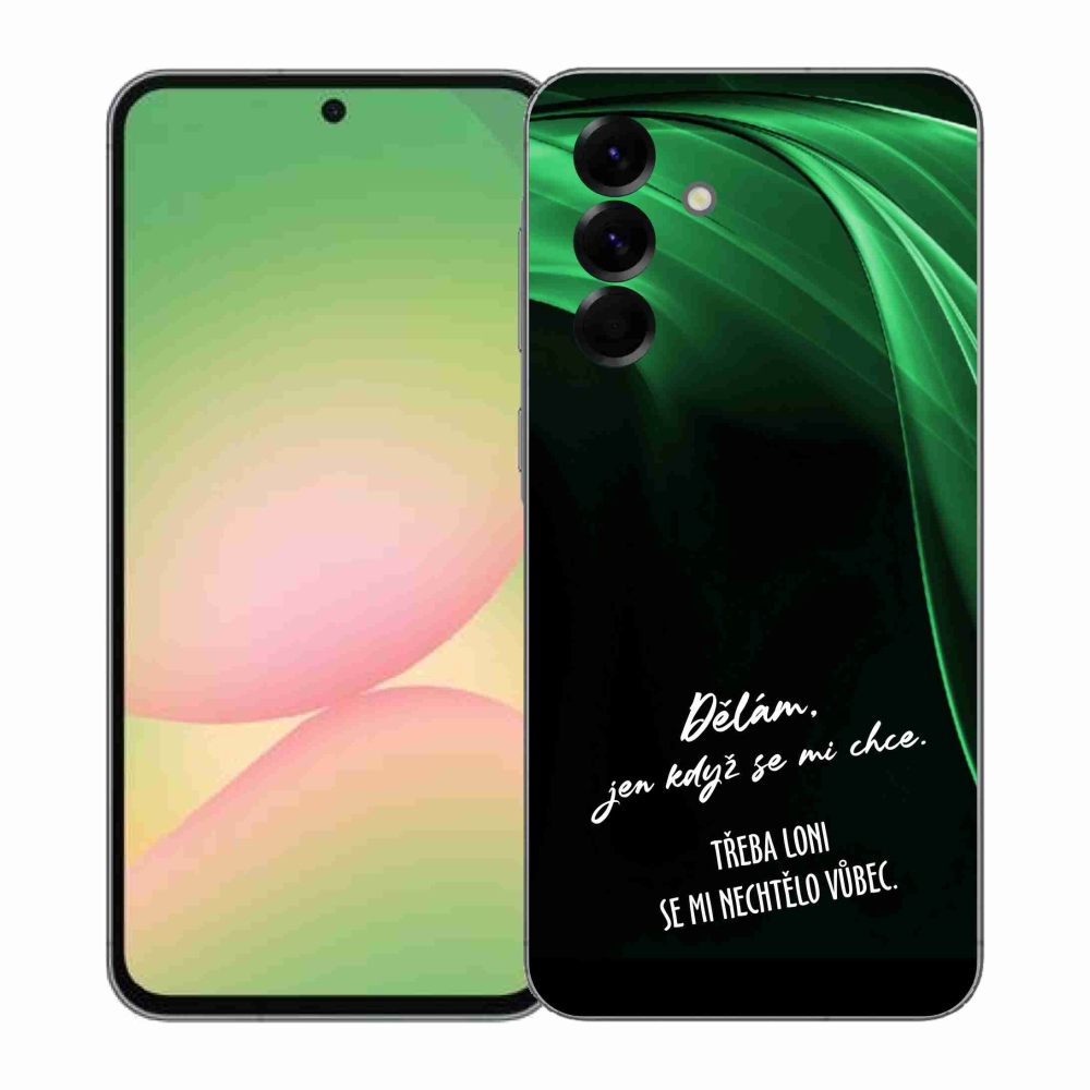 Gél borító mmCase Samsung Galaxy A57 5G - vicces szöveg 12 fekete háttér