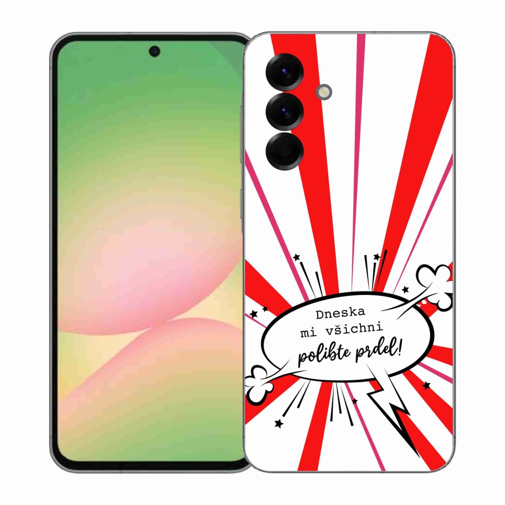 Gél borító mmCase Samsung Galaxy A57 5G - vicces szöveg 15 fehér háttérrel