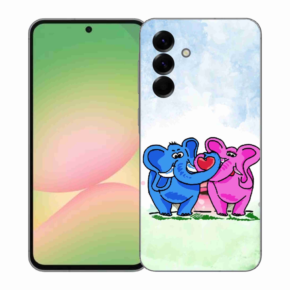 Gél borítás mmCase Samsung Galaxy A57 5G - szerelmes elefántok