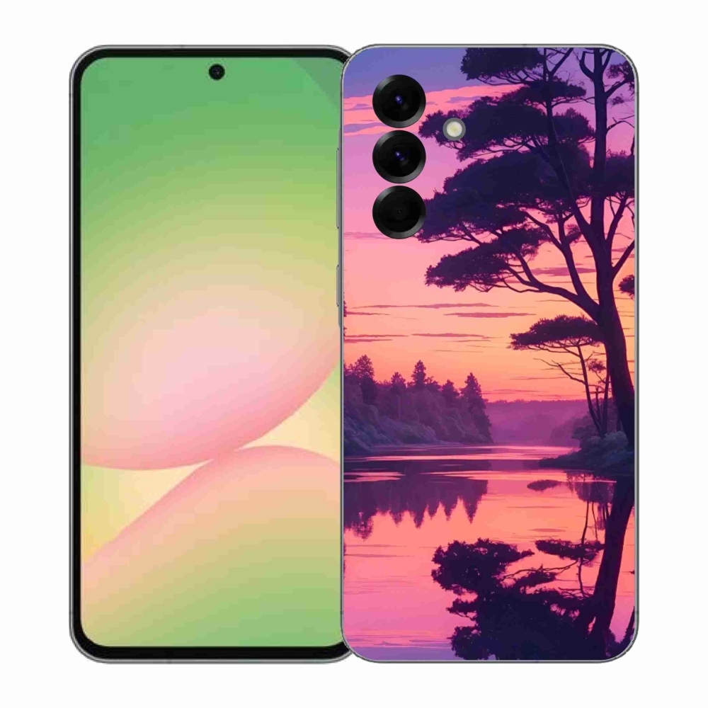 Gél borítás mmCase Samsung Galaxy A57 5G - naplemente a tó felett